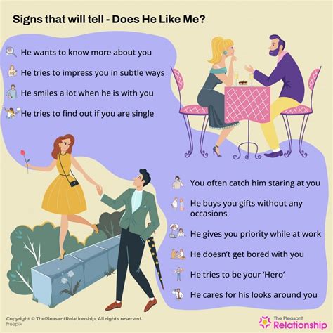 Does he like me or is it in my head - Wondering "Does he like me?" Look for these subtle and obvious signs to know if a guy is interested. From body language cues to flirtatious comments, learn how to tell if he's …